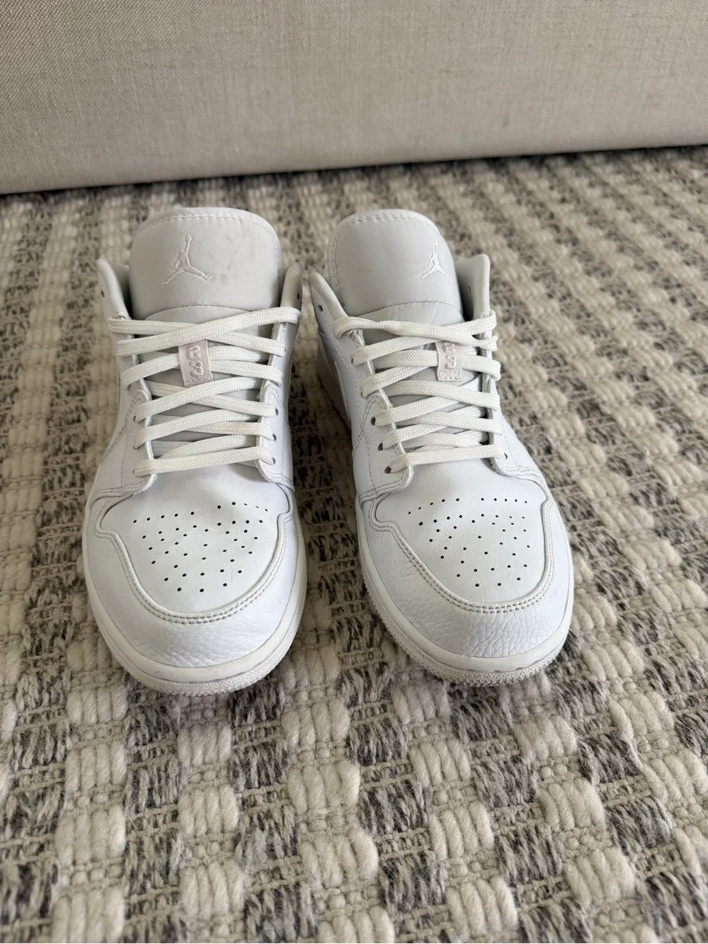 Men’s Air Jordan 1 Low Sneakers - White size 9.5